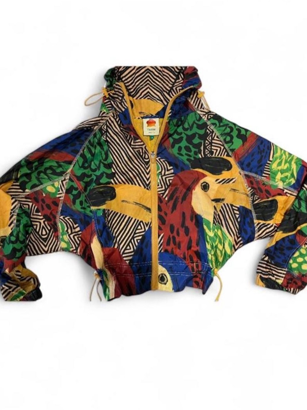 FARM Rio Tropical Parrot Zip Jacket - Yellow, Red, Blue, Green
